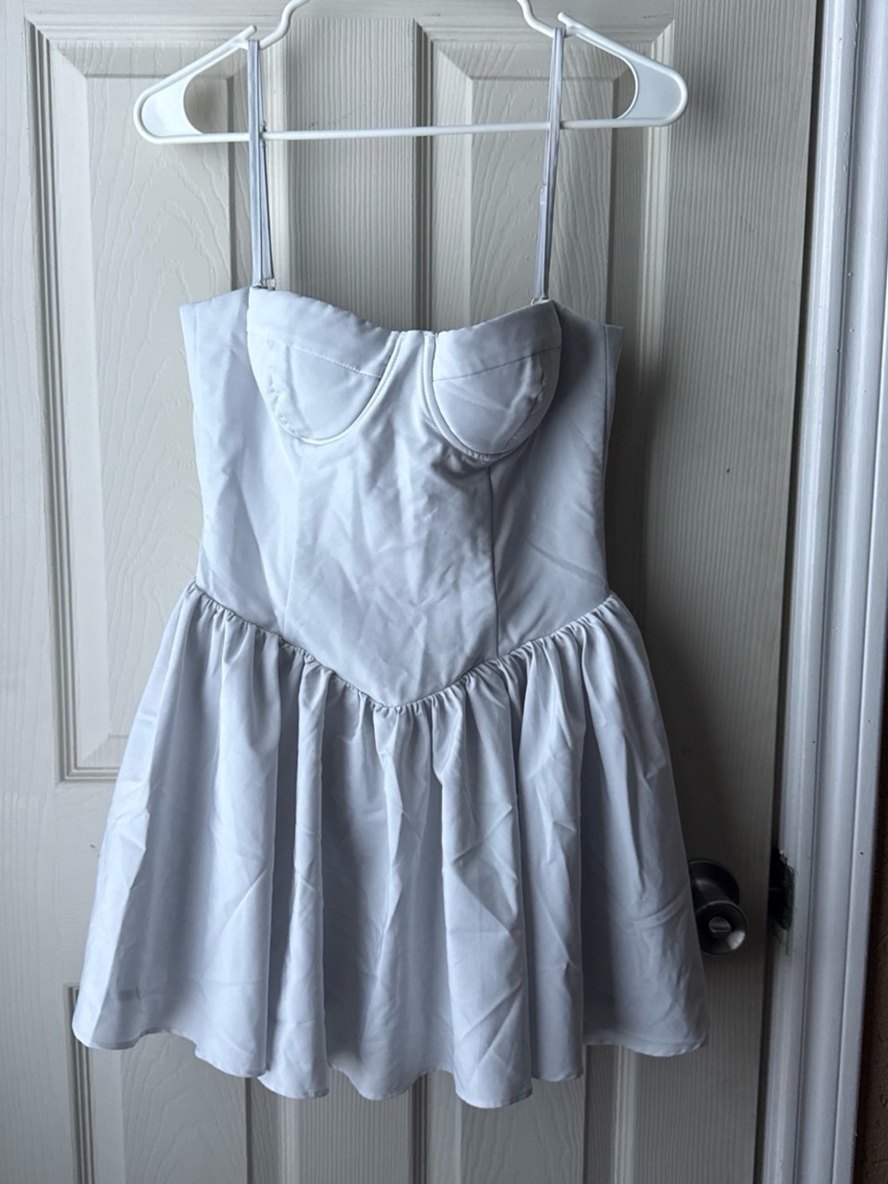LEAU White Bustier Mini Dress - Sculpted Cups